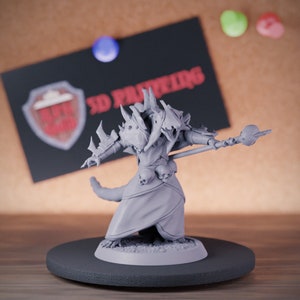 Rat Plague Warlock Miniature DnD Skaven Dungeons and Dragons Mini RPG Tabletop Miniature DnD Painting Pathfinder 5e DnD | LoP