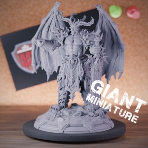 Demon Lord Miniature Monster Erzteufel Dungeons and Dragons Mini RPG Tabletop Miniature DnD Painting Pathfinder 5e DnD | DmS