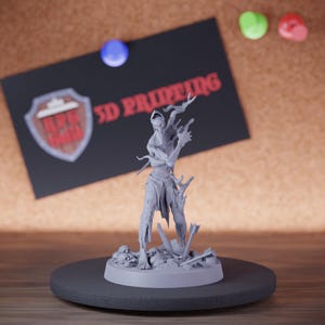 Undead Zombie Monster Miniature Branch Pierced Mini Dungeons and Dragons Mini RPG Tabletop Miniature DnD Painting Pathfinder 5e DnD | Lop
