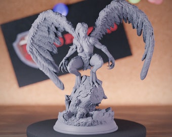 Monster Harpy Miniature Dungeons and Dragons Mini RPG Tabletop Miniature DnD Painting Pathfinder 5e DnD | DmS