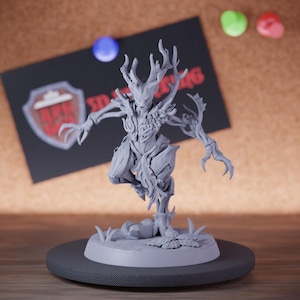 Wood Wraith Miniature Monster Mini Dungeons and Dragons Mini RPG Tabletop Miniature DnD Painting Pathfinder 5e DnD | AG