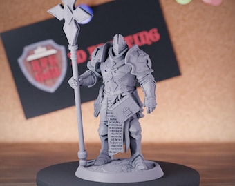 Tempelier Heilige Krijger Miniatuur Paladijn Geestelijke Dungeons and Dragons Mini RPG Tabletop Miniatuur DnD Schilderen Pathfinder 5e DnD | LoP