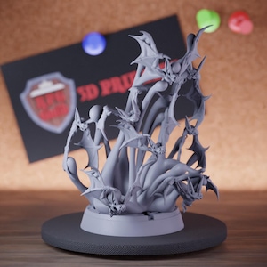Angry Bats Claud Miniature Night Beasts Mini Dungeons and Dragons RPG Tabletop Miniature DnD Painting Pathfinder 5e DnD | CnP