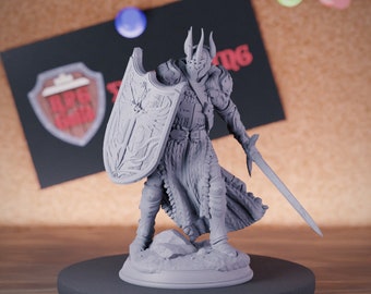 Vengeance Paladin Human Miniature Fighter Dungeons and Dragons Mini RPG Tabletop Miniature DnD Painting Pathfinder 5e DnD | DmS