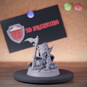 Goblin Chibi Reaper Miniature Monster Dungeons and Dragons Mini RPG Tabletop Miniature DnD Painting Pathfinder 5e DnD | CnP