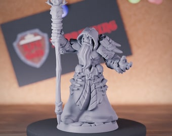 Orc Warlock Miniature Dungeons and Dragons Mini RPG Tabletop Miniature DnD Painting Pathfinder 5e DnD | GM