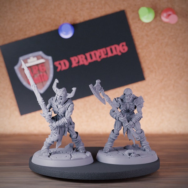 Ensemble de squelettes Pack de squelettes miniatures Mini donjons et dragons Mini RPG de table Miniature peinture D&D Pathfinder 5e D&D | AG