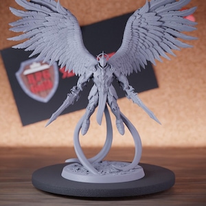 Celestial Paladin Miniature Archangel Fighter Dungeons and Dragons Mini RPG Tabletop Miniature DnD Painting Pathfinder 5e DnD | LoP
