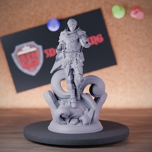 Menselijke tovenaar miniatuur tovenaar Dungeons and Dragons Mini RPG tafelblad miniatuur DnD schilderij Pathfinder 5e DnD | DmS