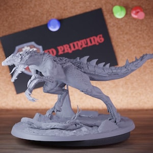 Dinosaur Monster Miniature Giant Ancient Lizard Dungeons and Dragons Mini RPG Tabletop Miniature DnD Painting Pathfinder 5e DnD | LoP
