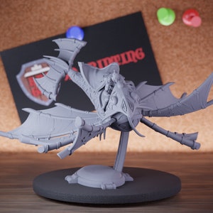 Artificer on Flying Vehicle Miniature Dungeons and Dragons Mini RPG Tabletop Miniature DnD Painting Pathfinder 5e DnD | CnP