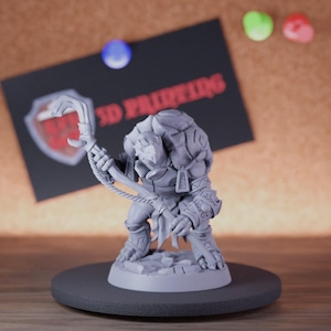 Tortolian Monk Turtlekin Miniature Tortle Mini Dungeons and Dragons Mini RPG Tabletop Miniature DnD Painting Pathfinder 5e DnD | AG