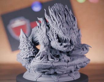 Forest Beast Construct Miniature | 28mm-75mm | Resin 3D Printed D&D Pathfinder Mini | DMS