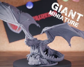 Young Green Dragon Miniature Monster Boss Dungeons and Dragons Mini RPG Tabletop Miniature DnD Painting Pathfinder 5e DnD | LoP