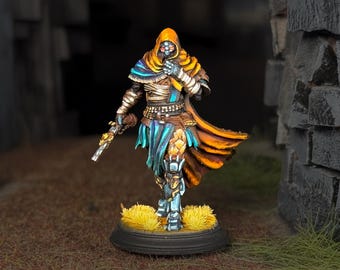 Warforged Wanderer Painted Miniature Dungeons and Dragons DnD RPG Mini Tabletop Pathfinder 5e Pathfinder Painter | Lizielim