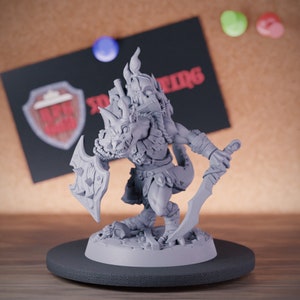 Kobold Brute Miniature Dragon Guardian DnD Dungeons and Dragons Mini RPG Tabletop Miniature DnD Painting Pathfinder 5e DnD | AG