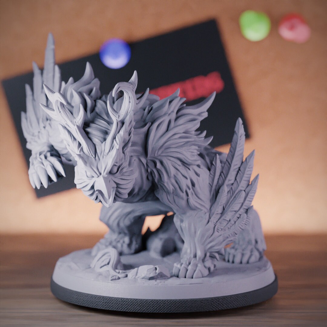 Owlbear Beast Miniature Dnd Druid Shapeshifting Dungeons and Dragons