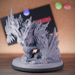 Owlbear Beast Miniature DnD Druid Shapeshifting Dungeons and Dragons Mini RPG Tabletop Miniature DnD Painting Pathfinder 5e DnD | AG