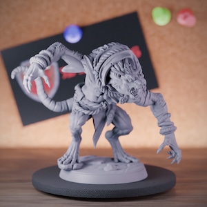 Ratmen Brute Miniature Skaven Ogre Dungeons and Dragons Mini RPG Tabletop Miniature DnD Painting Pathfinder 5e DnD | AG