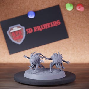 Devil&#39;s Helpers Miniature Flame Demons Mini Dungeons and Dragons Mini RPG Tabletop Miniature DnD Painting Pathfinder 5e DnD | Lop