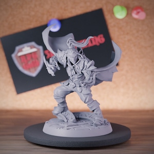 High Elf Arch Wizard Miniature Mage Sorcerer Mini DnD Dungeons and Dragons Mini RPG Tabletop Miniature DnD Painting Pathfinder 5e DnD | AG