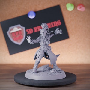 Tiefling Female Fighter Miniature Barbarian Mini Dungeons and Dragons Mini RPG Tabletop Miniature DnD Painting Pathfinder 5e DnD | AG