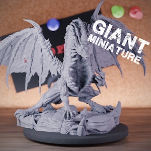 Ancient Psychic Purple Dragon Miniature Boss BBEG Dungeons and Dragons Mini RPG Tabletop Miniature DnD Painting Pathfinder 5e DnD | CnP