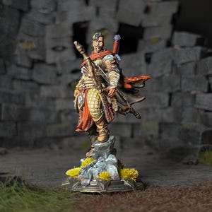 Human Ranger Painted Miniature Dungeons and Dragons DnD RPG Mini Tabletop Pathfinder 5e Pathfinder Painter | Lizielim