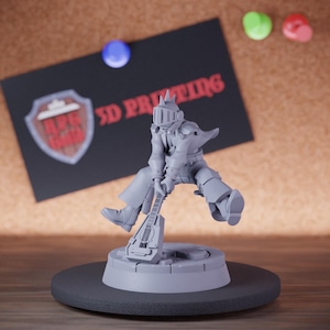 College of Swords Bard Miniature Lute Breaker Mini Dungeons and Dragons Mini RPG Tabletop Miniature DnD Painting Pathfinder 5e DnD | Cnp
