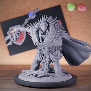 Tortle Leader Miniature  Shaman Monster Mini Dungeons and Dragons Mini RPG Tabletop Miniature DnD Painting Pathfinder 5e DnD | LoP