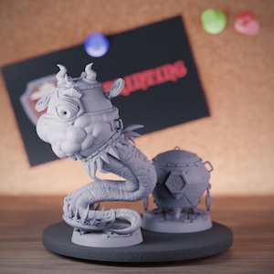 Cauldron Mimic Furniture Monster Miniature Mini Dungeons and Dragons Mini RPG Tabletop Miniature DnD Painting Pathfinder 5e DnD | CnP