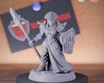 Spear Golem Miniature Dungeons and Dragons Mini RPG Tabletop Miniature DnD Painting Pathfinder 5e DnD | AG