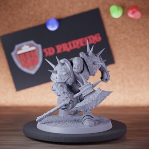 Brutal Orc Miniature Greenskin Monster Mini Dungeons and Dragons RPG Tabletop Miniature DnD Painting Pathfinder 5e DnD | Lop