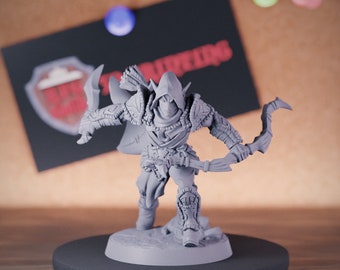 Elf Rogue Miniature Ranger Assassin Mini Dungeons and Dragons Mini RPG Tabletop Miniature DnD Painting Pathfinder 5e DnD | AG