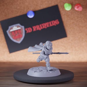 Female Goblin Fighter Miniature Monster Mini Dungeons and Dragons Mini RPG Tabletop Miniature DnD Painting Pathfinder 5e DnD | GM
