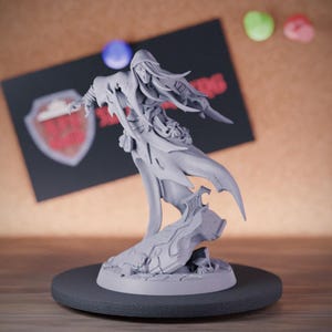 Banshee Fantasma Miniatura DnD Espectro Dungeons and Dragons Mini RPG Miniatura de mesa DnD Pintura Pathfinder 5e DnD / AG