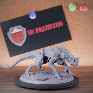 Hell Hound Stalker Miniature Demon Fiend Mini Dungeons and Dragons Mini RPG Tabletop Miniature DnD Painting Pathfinder 5e DnD | LoP