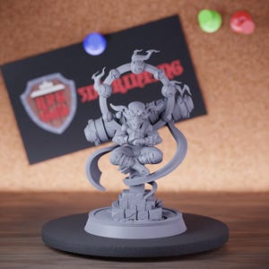 Dharma Goblin Master Miniature Boss Mini Dungeons and Dragons RPG Tabletop Miniature DnD Painting Pathfinder 5e DnD | CnP