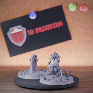 Tombstone Mimic Furniture Monster Miniature Mini Dungeons and Dragons Mini RPG Tabletop Miniature DnD Painting Pathfinder 5e DnD | CnP