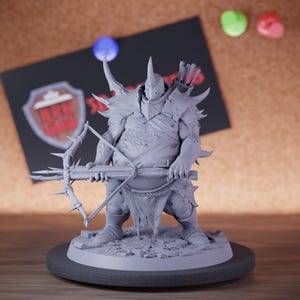 Ogre Miniature Crossbow Fighter Monster Mini Dungeons and Dragons RPG Tabletop Miniature DnD Painting Pathfinder 5e DnD | LoP