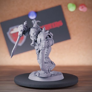 Orc Warrior Miniature Dungeons and Dragons Mini RPG Tabletop Miniature DnD Painting Pathfinder 5e DnD | GM