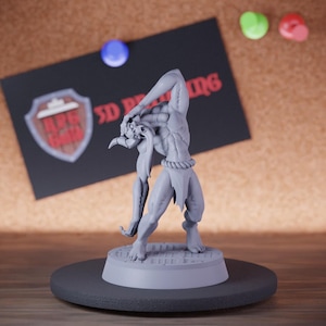 Demon Monster Miniature Broken Neck Hell Creature Mini Dungeons and Dragons Mini RPG Tabletop Miniature DnD Painting Pathfinder 5e DnD | Cnp