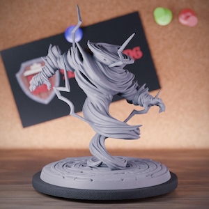 Miniatura mágica elemental de aire / 28 mm-38 mm / Resina impresa en 3D D&D Pathfinder Mini / AG