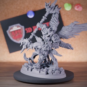 Archon Warrior Miniature Archangel Dungeons and Dragons Mini RPG Tabletop Miniature DnD Painting Pathfinder 5e DnD | CnP
