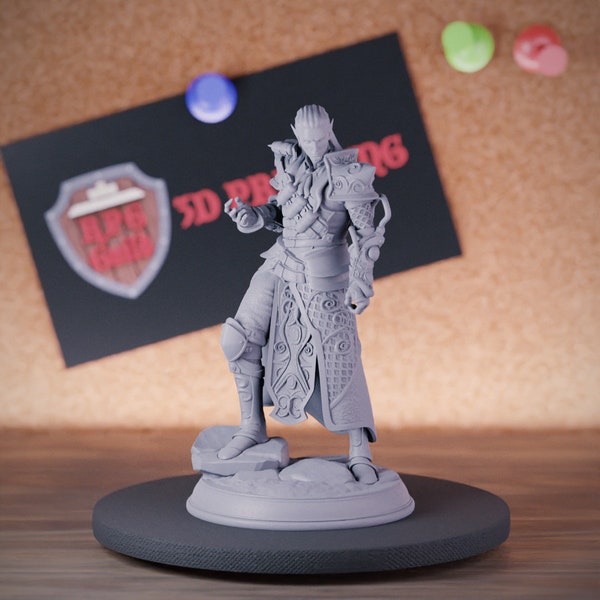 Elf Strahd Miniature Vampire Boss BBEG Dungeons and Dragons Mini RPG Tabletop Miniature DnD Painting Pathfinder 5e DnD | DmS