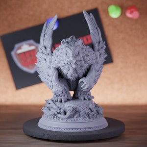 Owlbear Miniature Beast Druid Dungeons and Dragons Mini RPG Tabletop Miniature DnD Painting Pathfinder 5e DnD | DmS