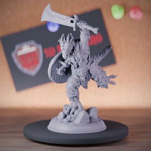 Kobold Warrior Miniature Hunter Mini Dungeons and Dragons Mini RPG Tabletop Miniature DnD Painting Pathfinder 5e DnD | DmS
