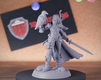 Female Ranger Miniature Dungeons and Dragons Mini RPG Tabletop Miniature DnD Painting Pathfinder 5e DnD | GM