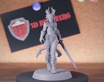 Half-Elf Hexblade 33 No Card Aberrations Dungeons & Dragons Miniature