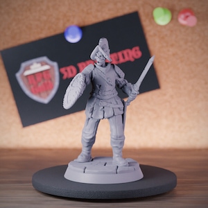 Cursed Footman Miniature Undead Warrior Mini Dungeons and Dragons Mini RPG Tabletop Miniature DnD Painting Pathfinder 5e DnD | GM